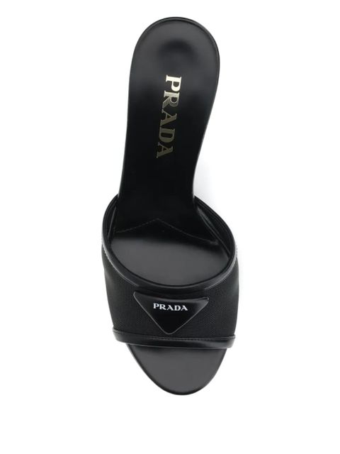 Prada mesh heeled sandals - Black