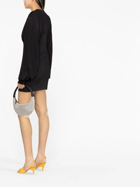 The Attico Judy split-sleeve minidress - Black