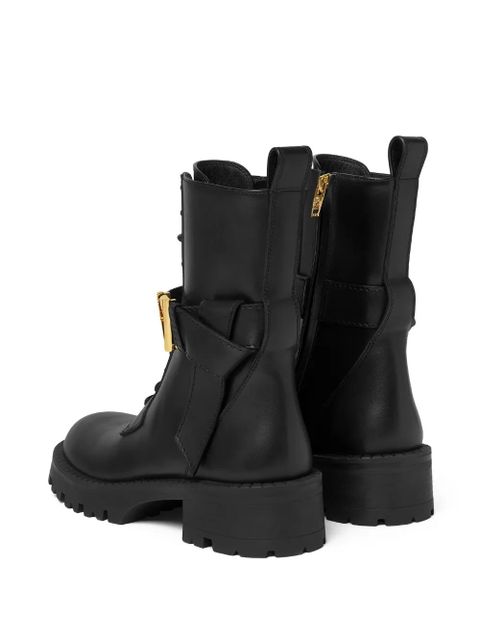 Versace lace-up ankle boots - Black