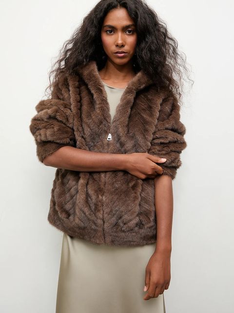 Answear.LAB płaszcz kolor brązowy - zdjęcie produktu nr 1