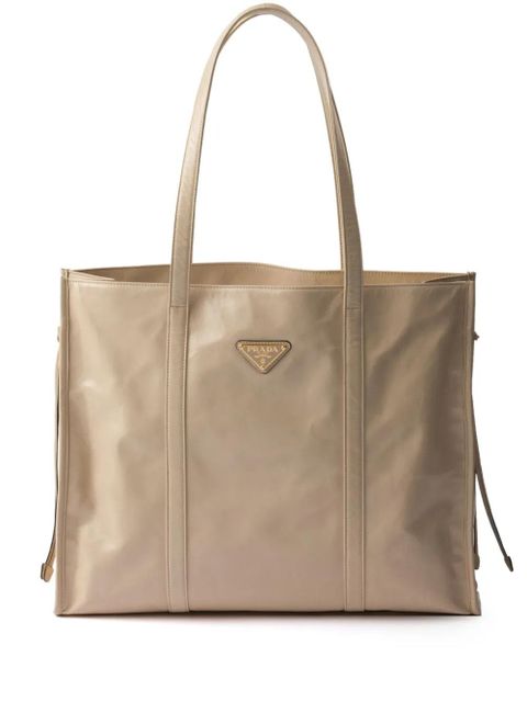 Prada leather tote bag - Neutrals - zdjęcie produktu nr 1