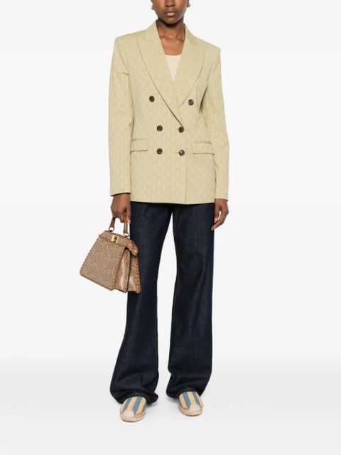 ETRO double-breasted patterned blazer - Green - zdjęcie produktu nr 2