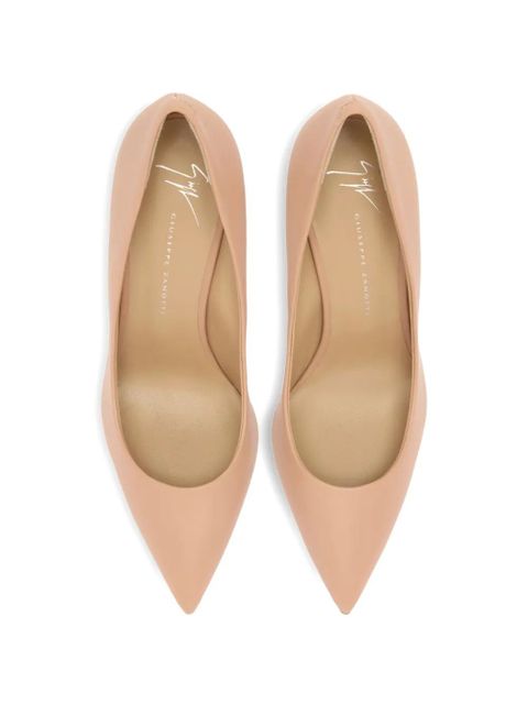 Giuseppe Zanotti leather covered court shoes - Neutrals