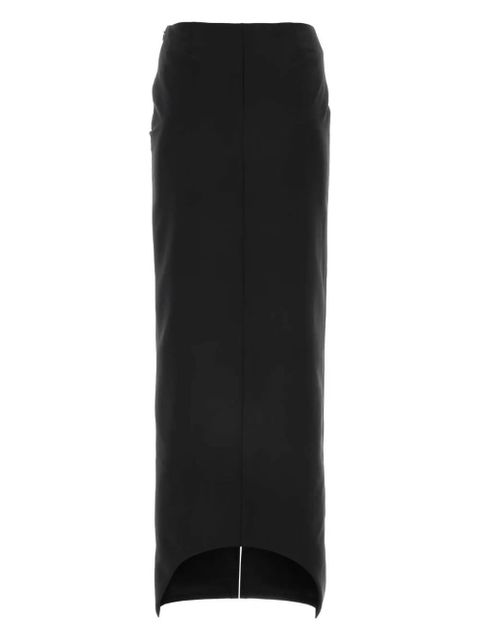 Givenchy front-slit wool-blend maxi skirt - Black