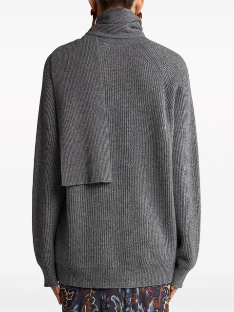 ETRO cashmere scarf sweater - Grey - zdjęcie produktu nr 2