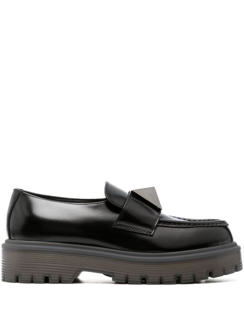 Valentino Garavani One Stud platform loafers - Black - zdjęcie produktu nr 1
