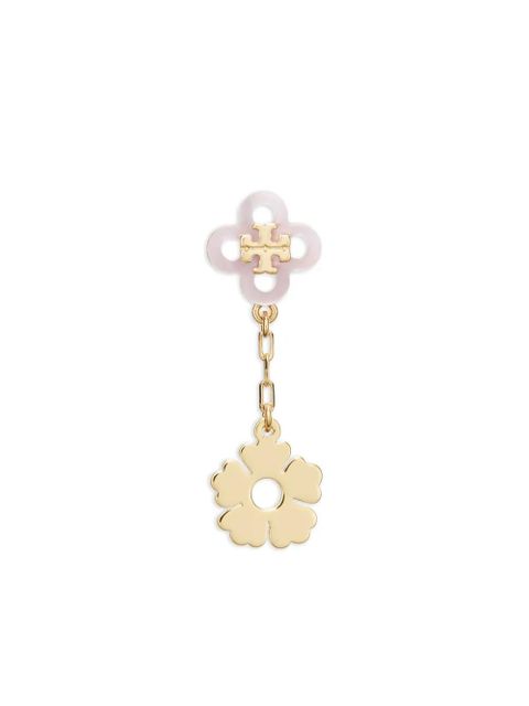 Tory Burch clover flower earrings - Gold