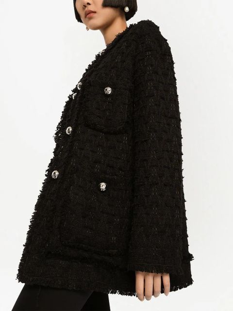 Dolce & Gabbana rush-stitch single-breasted jacket - Black - zdjęcie produktu nr 2