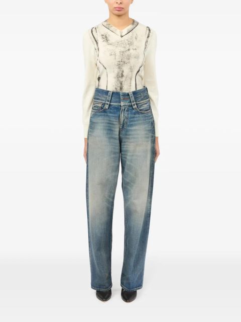 MM6 Maison Margiela faded jeans - Blue - zdjęcie produktu nr 2