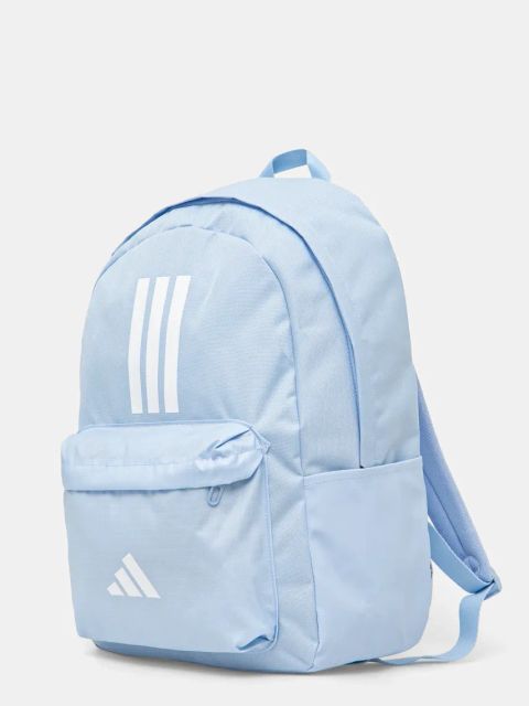 adidas plecak CLSC BARS 3S kolor niebieski duży z nadrukiem IS7045