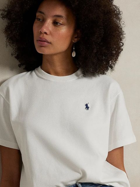 Polo Ralph Lauren t-shirt bawełniany damski kolor biały 211967104