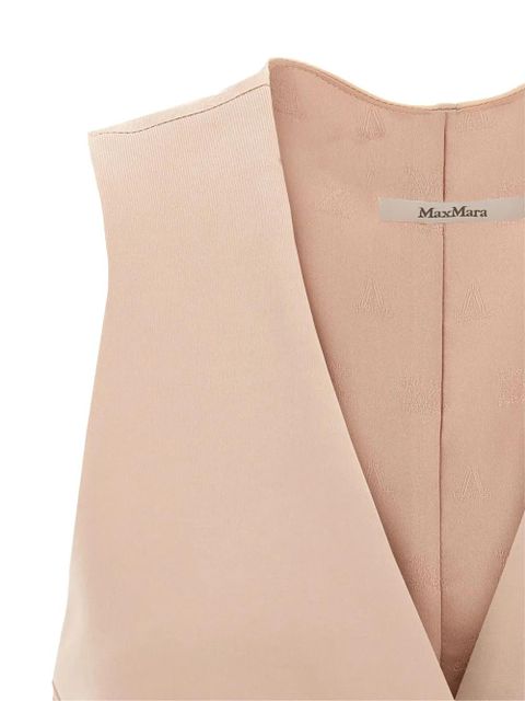 Max Mara button-fastening drawstring vest - Pink