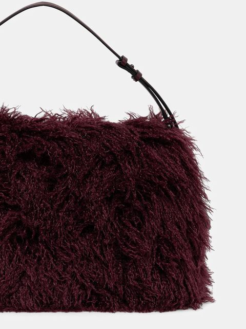 Karl Lagerfeld torebka K/WEAVE kolor bordowy A4W30077 - zdjęcie produktu nr 2