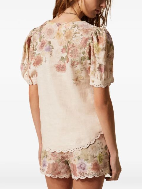 TWINSET floral-print blouse - Neutrals