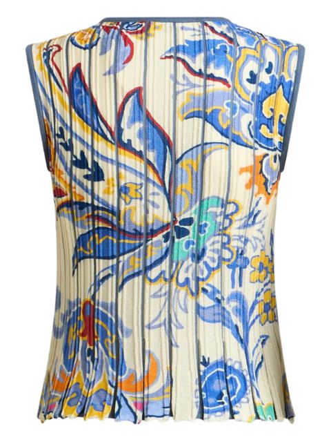 ETRO printed knitted top - Neutrals