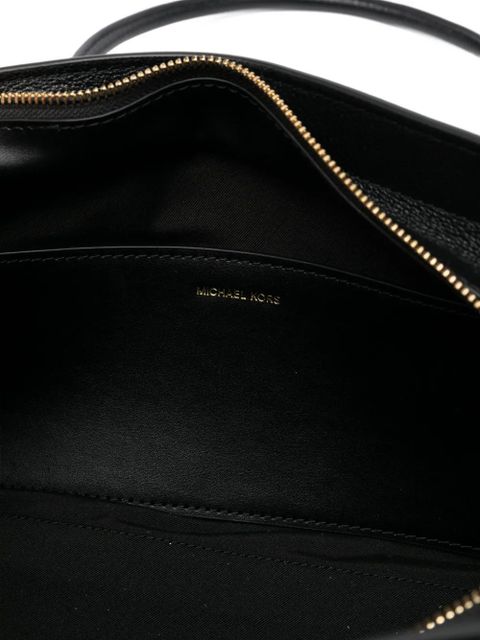 Michael Kors double-handle leather shoulder bag - Black