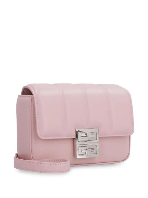 Givenchy logo-plaque leather satchel bag - Pink