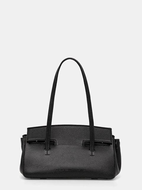 Liviana Conti torebka skórzana kolor czarny A5WA50 - zdjęcie produktu nr 1