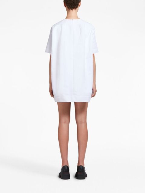 Marni short-sleeve cotton minidress - White