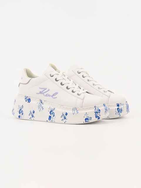 Karl Lagerfeld sneakersy skórzane ANAKAPRI damskie kolor biały KL63511F - zdjęcie produktu nr 2