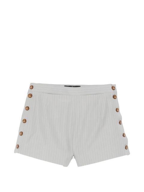 Vivienne Westwood stripe-pattern button-embellishment shorts - Grey - zdjęcie produktu nr 1