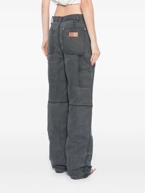 Alexander Wang mid-rise wide-leg jeans - Grey