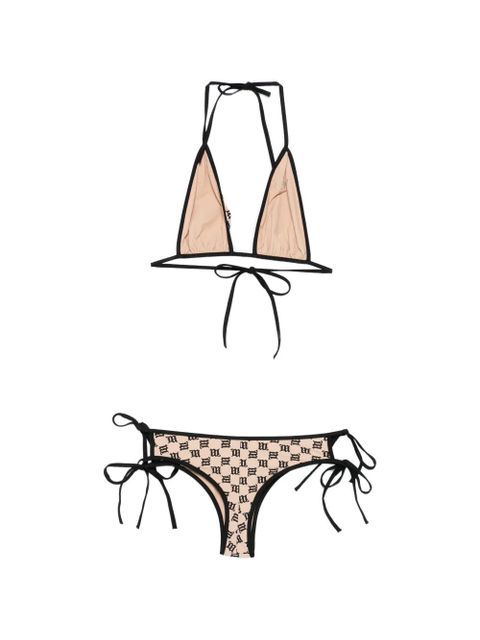 MISBHV Coquette monogram-print bikini - Neutrals - zdjęcie produktu nr 2