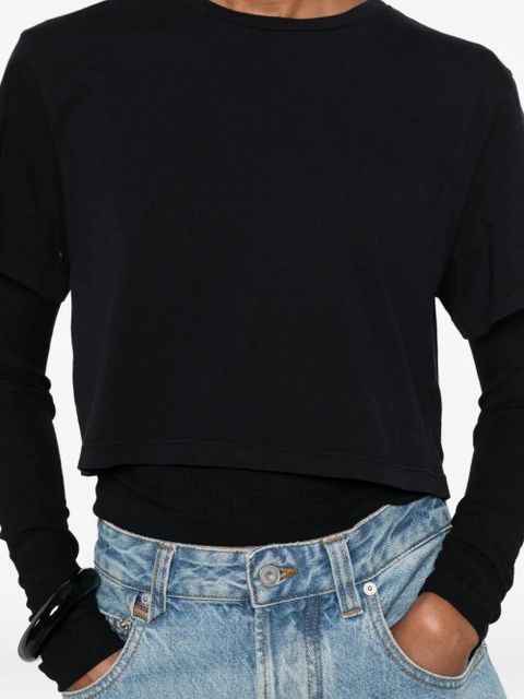 AGOLDE Romily layered T-shirt - Blue