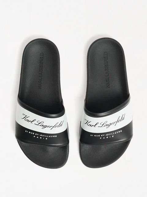 Karl Lagerfeld klapki KONDO 2.0 damskie kolor czarny KL80923