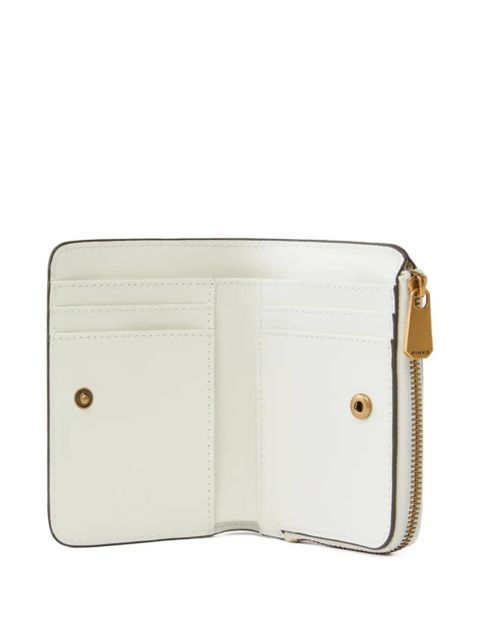 PINKO mini Love Birds leather wallet - White