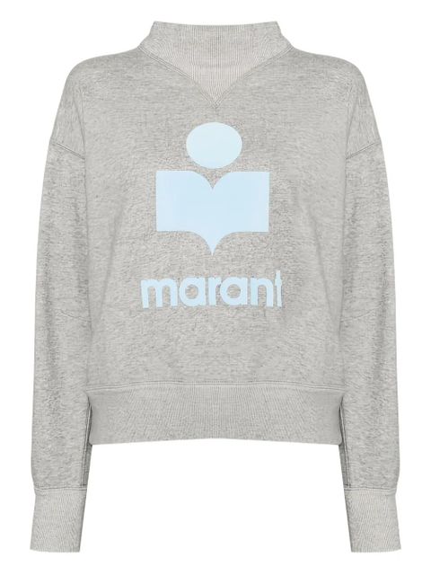 ISABEL MARANT logo high-neck sweatshirt - Grey - zdjęcie produktu nr 1