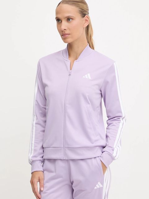 adidas dres Ess 3S damski kolor fioletowy JX0511