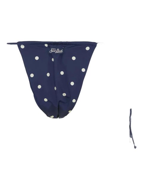 MC2 Saint Barth polka-dot tie-side bikini bottom - Blue - zdjęcie produktu nr 2