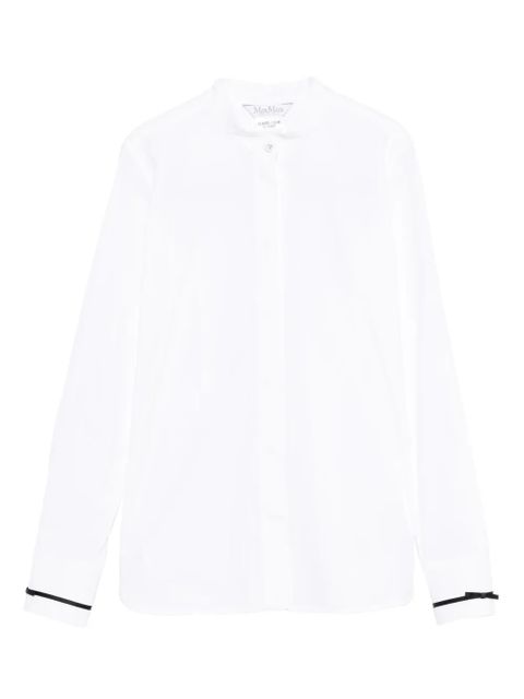 Max Mara Otranto piped-trim shirt - White - zdjęcie produktu nr 1