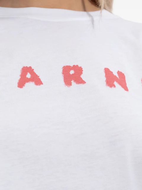 Marni logo-print t-shirt - White