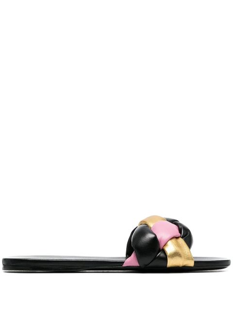 Miu Miu woven flat sandals - Black - zdjęcie produktu nr 1