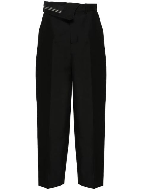 FENDI pressed-crease tapered trousers - Black - zdjęcie produktu nr 1
