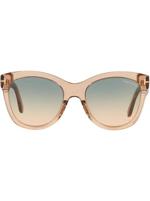 TOM FORD Eyewear square gradient sunglasses - Brown - zdjęcie produktu nr 1