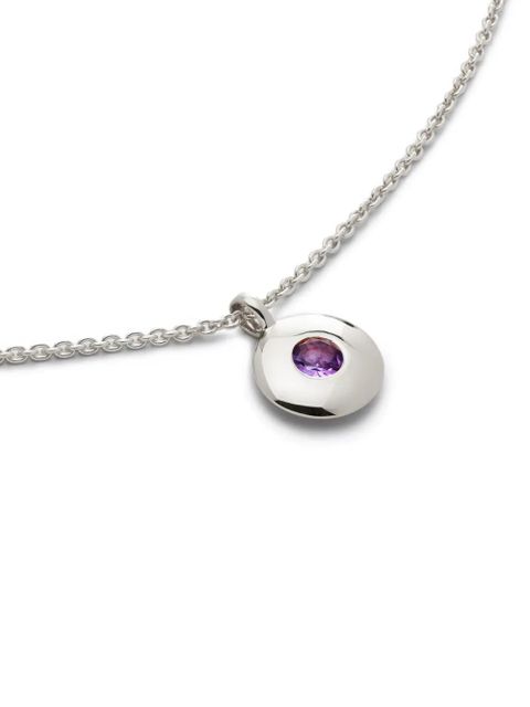 Monica Vinader February Birthstone pendant necklace - Silver - zdjęcie produktu nr 2