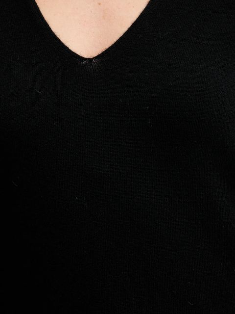 United Colors of Benetton sweter wełniany damski kolor czarny lekki 1002D401Y