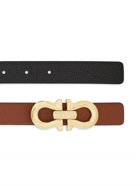 Ferragamo reversible Gancini leather belt - Brown