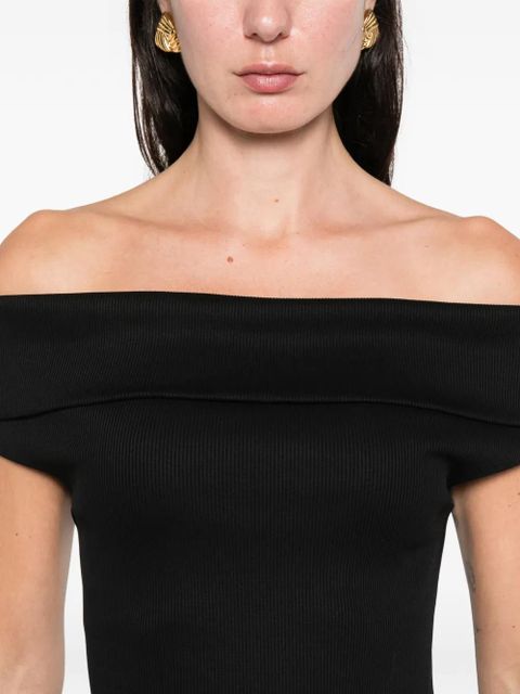 Marques'Almeida off-shoulder midi dress - Black