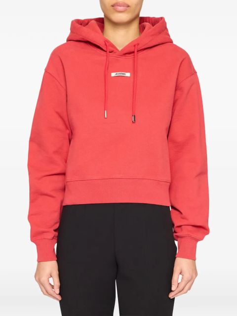 Jacquemus gros grain hoodie - Red - zdjęcie produktu nr 1