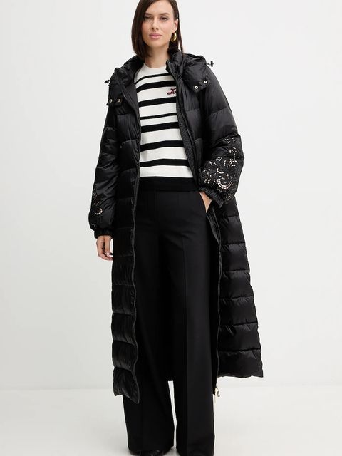 Twinset sweter z domieszką kaszmiru damski kolor czarny lekki 252TP3090 - zdjęcie produktu nr 2