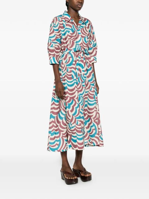 Marni printed midi dress - Neutrals