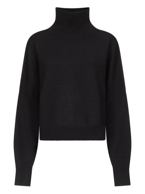 LouLou de Saison Luke ribbed-collar wool sweater - Black - zdjęcie produktu nr 1