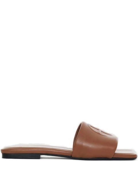 ANINE BING leather slides - Brown - zdjęcie produktu nr 1