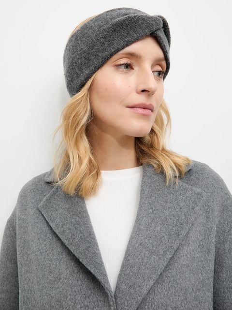Answear.LAB opaska wełniana kolor szary