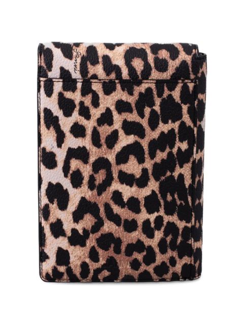 GANNI leopard-print flap wallet - Neutrals - zdjęcie produktu nr 2