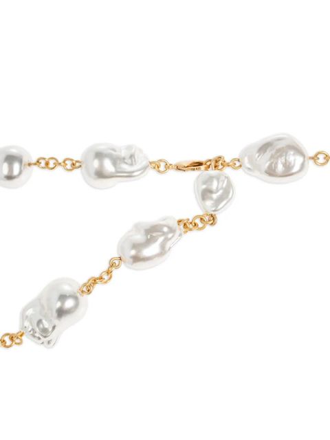 Cult Gaia Vana faux-pearl belt - White